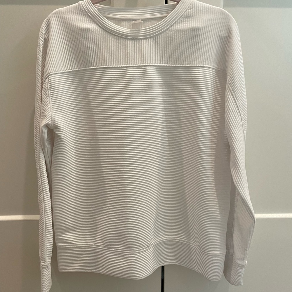 GapFit Lightly Worn White Activewear Pullover